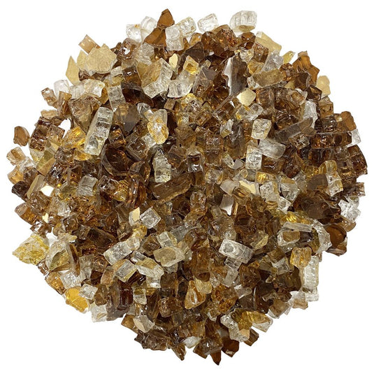 American Fire Products 1/2 inch Zion Reflective Fire Glass for fireplaces and fire pits