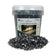 Load image into Gallery viewer, American Fire Products 1/4 inch Black Reflective Fire Glass 25 lb bucket with deep black color and mirror reflective finish
