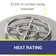 Load image into Gallery viewer, American Fire Products 18 inch round stainless steel flat pan with 12 inch fire ring highlighting the 92,000 BTU maximum heat rating for powerful and even flame performance.
