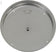 Load image into Gallery viewer, Bottom view of the American Fire Products 19 inch stainless steel round drop-in fire pit pan showing built-in 1/2 inch bottom gas inlet

