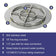 Load image into Gallery viewer, American Fire Products 24 inch stainless steel round flat fire pit pan with 18 inch fire ring featuring 304 stainless steel construction, included 18 inch fire ring burner, 1/2 inch gas inlet for easy connection, built-in weep holes, and 147000 BTU maximum heat output.
