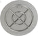 Load image into Gallery viewer, Top view of the American Fire Products 24 inch round stainless steel flat pan with included 18 inch fire ring burner.
