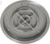 Load image into Gallery viewer, Top view of the American Fire Products 25 inch stainless steel round drop-in fire pit pan with included 18 inch ring burner

