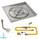 Load image into Gallery viewer, American Fire Products 30 inch square drop-in pan with 24 inch ring burner and high-capacity AWEIS whole house propane ignition system for large outdoor fire pits
