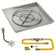 Load image into Gallery viewer, American Fire Products 30 inch square drop-in pan with 24 inch ring burner and high-capacity AWEIS natural gas ignition system for outdoor fire pits
