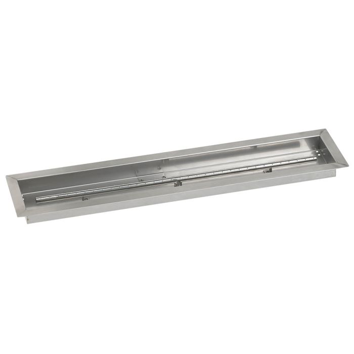 Load image into Gallery viewer, American Fire Products 36 x 6 inch linear channel drop-in pan for propane fire pits with built-in T-burner
