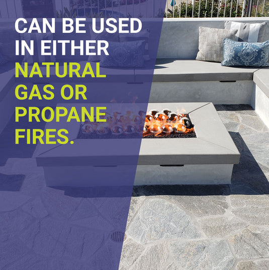 American Fire Products 4 inch Stainless Steel IronFire Balls compatible with both natural gas and propane fire features