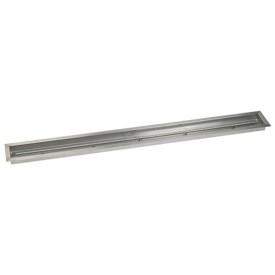 American Fire Products 72 x 6 inch linear channel drop-in pan for propane fire pits with built-in T-burner