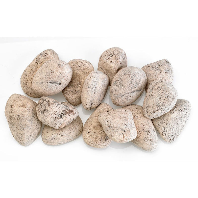 Load image into Gallery viewer, American Fire Products Cottage White Lite Stones Set – 15 stone set decorative ceramic fire feature stones in warm white finish
