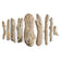 Load image into Gallery viewer, American Fire Products Formation Creation Driftwood ceramic gas fire pit logs 9 piece set displayed separately showing realistic driftwood textures
