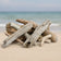 Load image into Gallery viewer, American Fire Products Formation Creation Driftwood ceramic gas fire pit logs 9 piece set displayed in a natural beach setting showing realistic driftwood textures and handcrafted design
