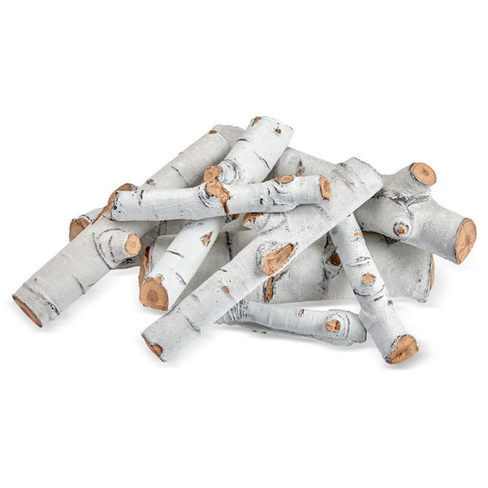 American Fire Products Formation Creation Sierra Birch ceramic gas fire pit logs 9 piece set