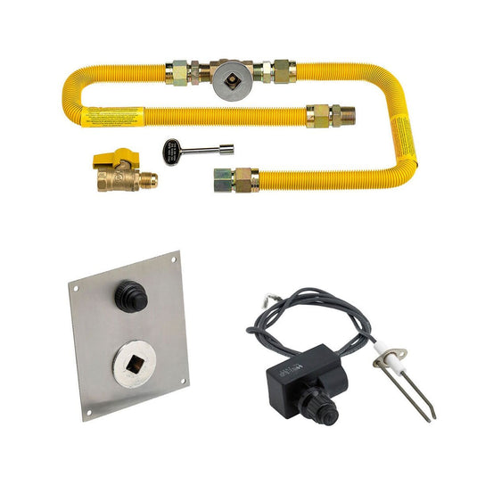 American Fire Products High Capacity Flex Line Kit for natural gas outdoor fire pit installations