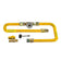 Load image into Gallery viewer, American Fire Products high capacity flex line kit for natural gas fire pits with 3/4 inch gas stub including valves fittings and connectors for large fire features
