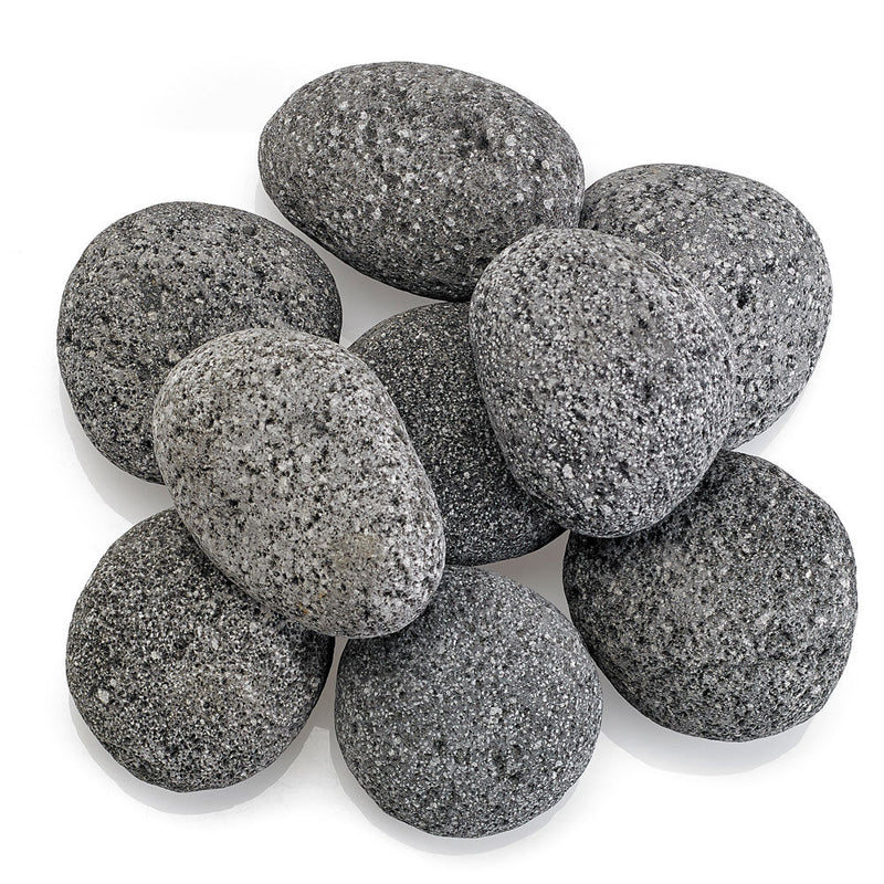 Load image into Gallery viewer, American Fire Products large gray lava stone 2 to 4 inch volcanic rock fire pit media for gas fire pits and fireplaces
