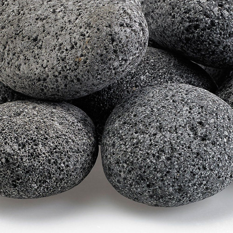 Load image into Gallery viewer, American Fire Products large gray lava stone 2 to 4 inch volcanic rock fire pit media for gas fire pits and fireplaces
