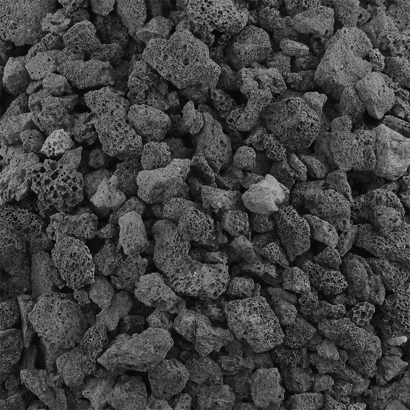 Load image into Gallery viewer, American Fire Products medium black lava rock 1/2 inch to 1.5 inch volcanic fire pit media in 10 lb bag

