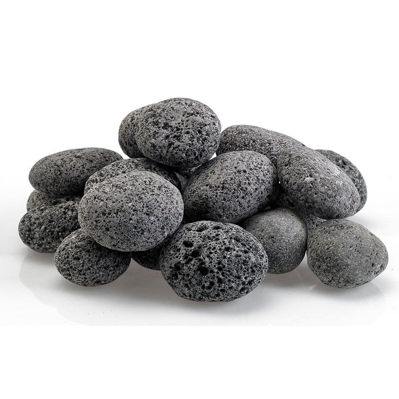 Load image into Gallery viewer, American Fire Products medium gray lava stone 1–2 inch fire pit media for gas fire features
