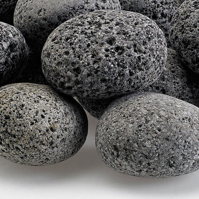 Load image into Gallery viewer, American Fire Products medium gray lava stone 1–2 inch fire pit media for gas fire features
