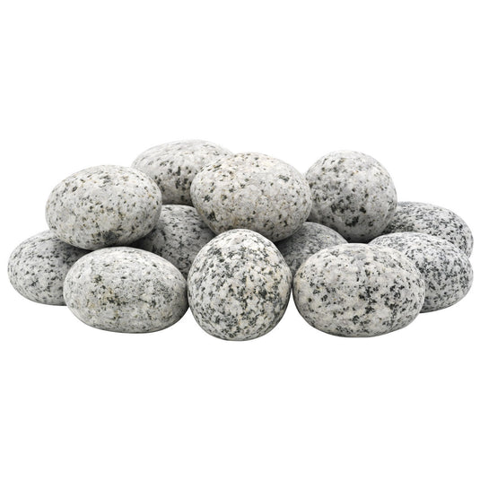 American Fire Products medium white tumbled element stone 1 to 2 inch