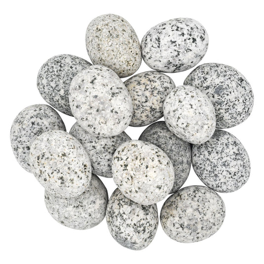 American Fire Products medium white tumbled element stone 1 to 2 inch