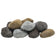 Load image into Gallery viewer, American Fire Products Natural Lite Stone Cobble 12 stone set with handcrafted stone texture for gas fire pits and outdoor fire features
