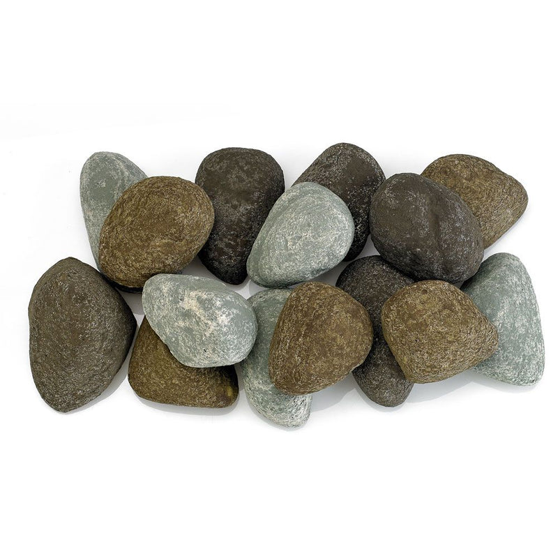 Load image into Gallery viewer, American Fire Products Natural Set Lite Stones 15 piece set decorative fireplace and fire pit media stones
