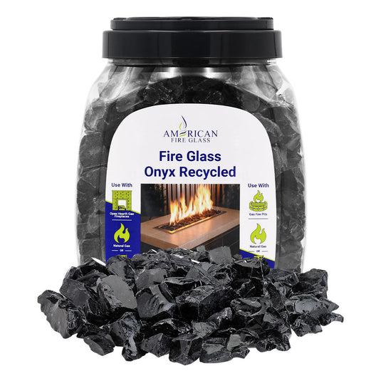 American Fire Products Onyx Medium Fire Pit Glass