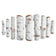 Load image into Gallery viewer, American Fire Products Formation Creation Sierra Birch ceramic gas fire pit logs 9 piece set displayed separately showing realistic white birch textures
