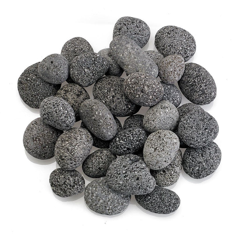 Load image into Gallery viewer, American Fire Products small gray lava stone 1/2 to 1 inch volcanic fire pit media for gas fire features indoor and outdoor use
