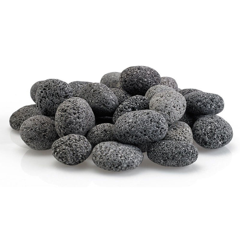 Load image into Gallery viewer, American Fire Products small gray lava stone 1/2 to 1 inch volcanic fire pit media for gas fire features indoor and outdoor use
