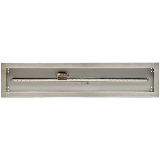American Fire Products stainless steel linear burner pan 36 inch by 6 inch for outdoor fire pit system