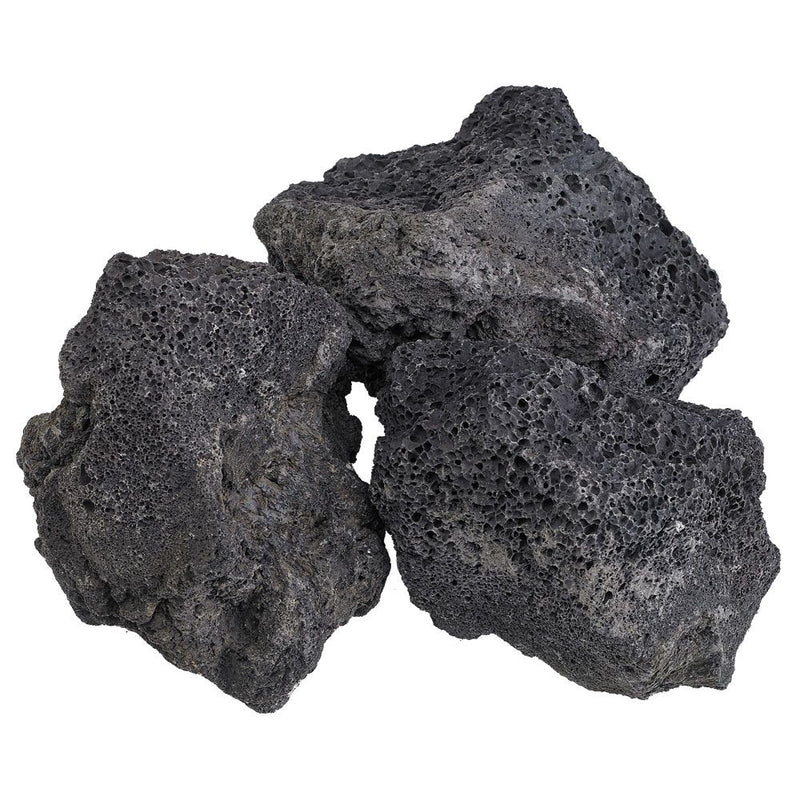 Load image into Gallery viewer, American Fire Products XXL Black Lava Rock 3 to 6 inch top layer for fire pits, fireplaces, and outdoor fire features
