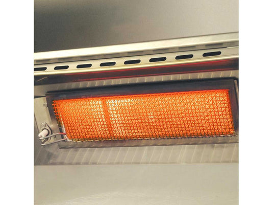 AOG L-Series 24 inch 2 burner built-in gas grill with rear infrared burner, rotisserie kit and LED lights