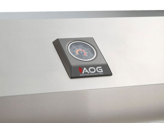 AOG L-Series 30 inch 3 burner built-in gas grill with rear infrared burner, rotisserie kit and LED lights