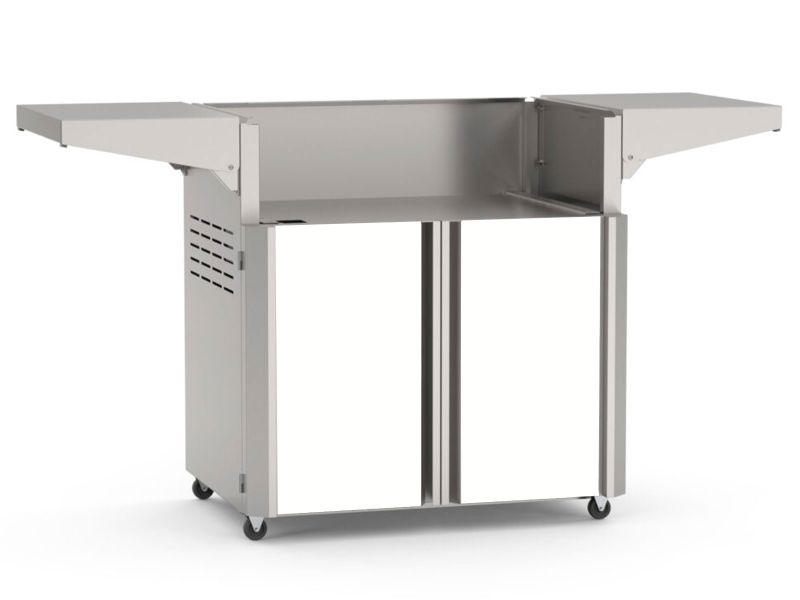 Load image into Gallery viewer, American Outdoor Grill AOG L-Series 30-inch 3-burner freestanding gas grill with white accent panels, rear infrared burner, rotisserie kit, internal halogen lights and multi-color LED lighting
