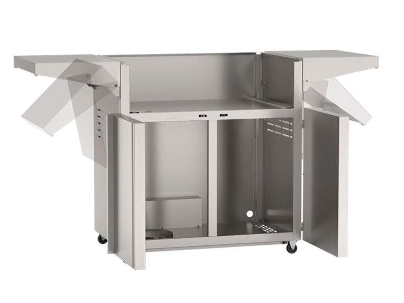 Load image into Gallery viewer, American Outdoor Grill AOG L-Series 30-inch 3-burner freestanding gas grill with white accent panels, rear infrared burner, rotisserie kit, internal halogen lights and multi-color LED lighting
