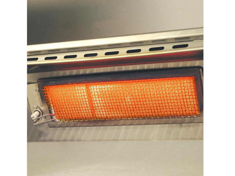 Load image into Gallery viewer, AOG L-Series 36 inch 3 burner built-in gas grill with rear infrared burner, rotisserie kit and LED lights
