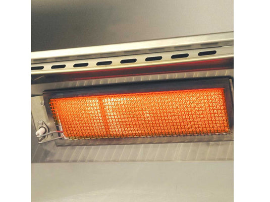 AOG L-Series 36 inch 3 burner built-in gas grill with rear infrared burner, rotisserie kit and LED lights