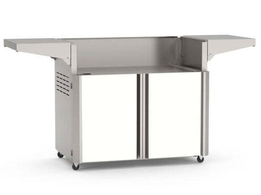 AOG T-Series 36 inch 3 burner gas grill with white accent panels freestanding cart model outdoor stainless steel barbecue grill