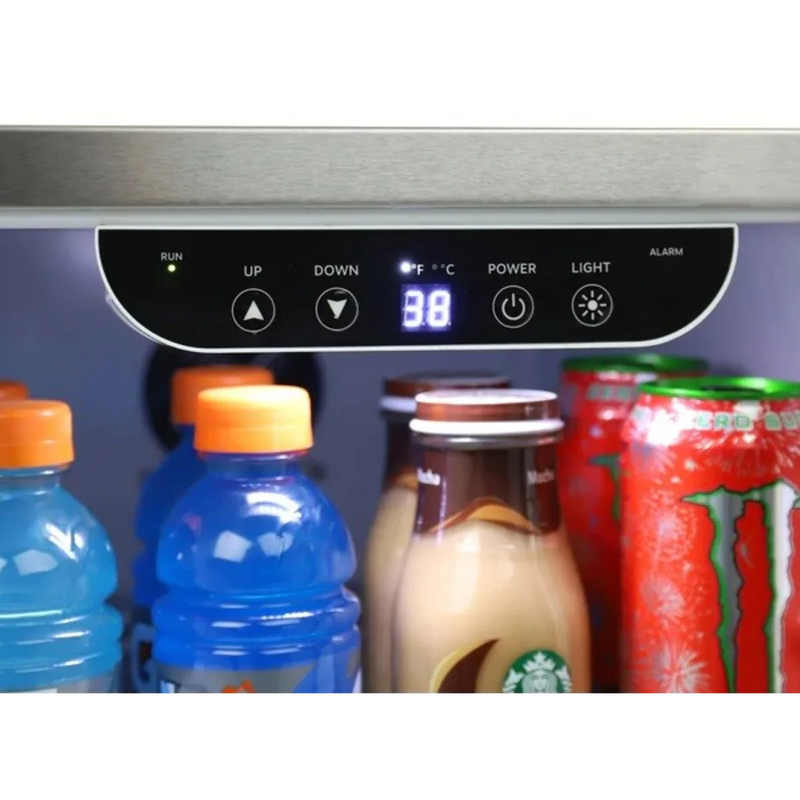 Load image into Gallery viewer, Avanti 15-inch indoor outdoor refrigerator in stainless steel
