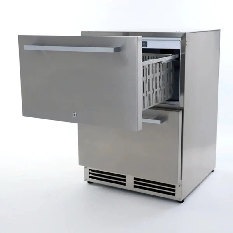 Load image into Gallery viewer, Avanti 24-inch indoor outdoor double drawer refrigerator in stainless steel
