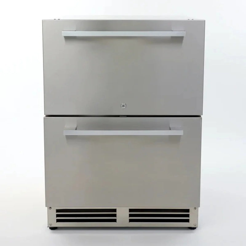 Load image into Gallery viewer, Avanti 24-inch indoor outdoor double drawer refrigerator in stainless steel
