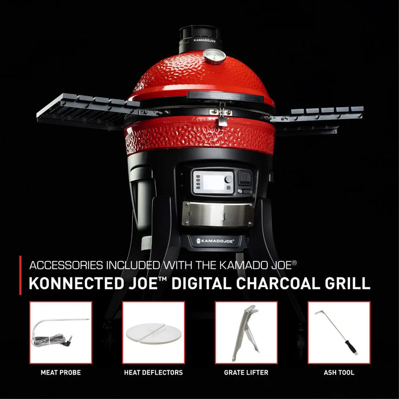 Load image into Gallery viewer, Kamado Joe Konnected Joe Digital Charcoal Grill and Smoker with Auto-Ignition and Temperature Control - KJ15041123
