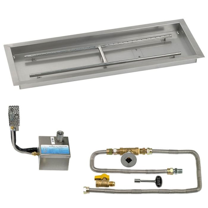 Load image into Gallery viewer, 36&quot; x 12&quot; Rectangular Stainless Steel Drop-In Pan with S.I.T. System - Natural Gas
