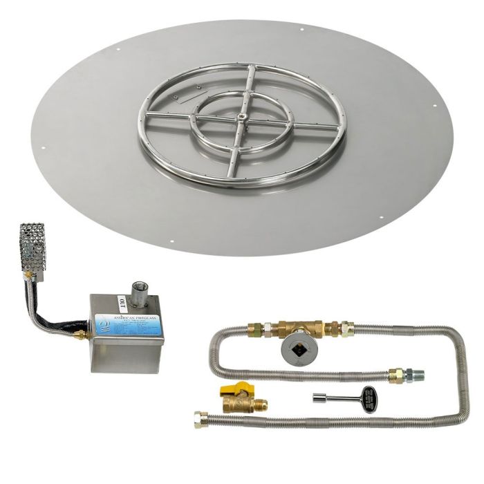 Load image into Gallery viewer, 30&quot; Round Stainless Steel Flat Pan with S.I.T. System (18&quot; Ring) - Natural Gas
