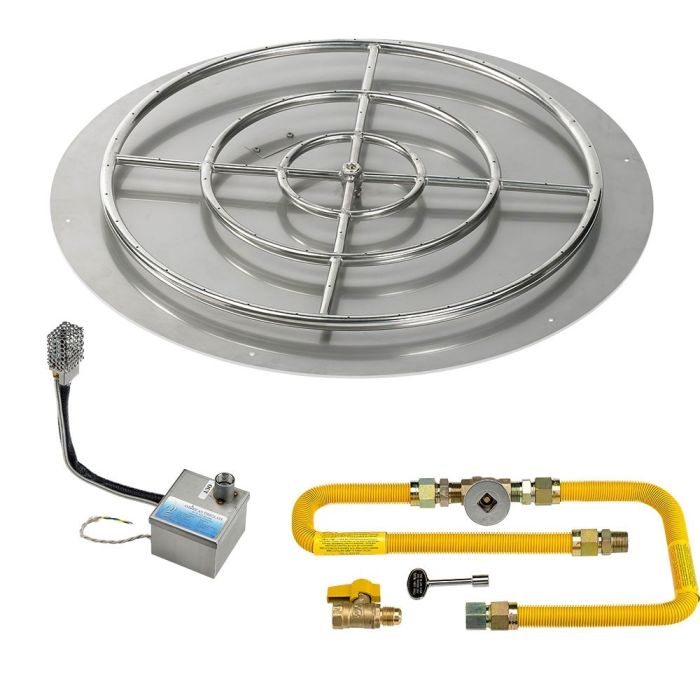 Load image into Gallery viewer, 36&quot; Round Stainless Steel Flat Pan with S.I.T. System (30&quot; Ring) - Natural Gas
