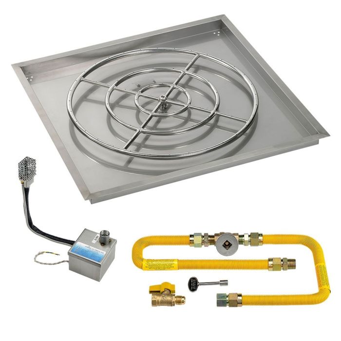 Load image into Gallery viewer, 36&quot; Square Drop-In Pan with High-Capacity S.I.T. System (30&quot; Ring) - Natural Gas
