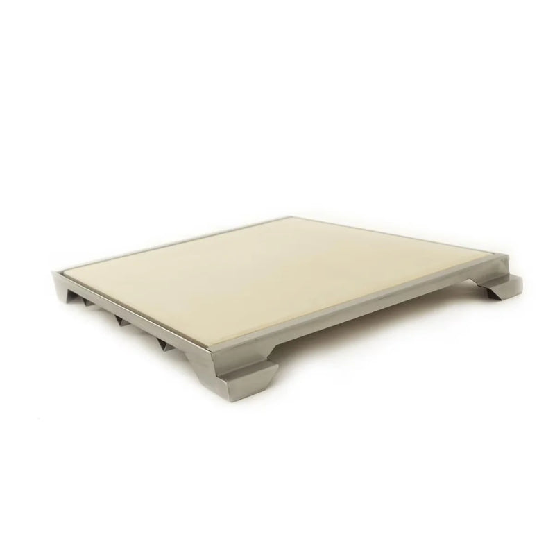Load image into Gallery viewer, Blaze 15-Inch Ceramic Pizza Stone with Stainless Steel Tray for Professional LUX Gas Grills
