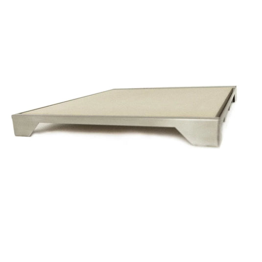 Blaze 15-Inch Ceramic Pizza Stone with Stainless Steel Tray for Professional LUX Gas Grills